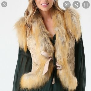 Bebe faux fur vest